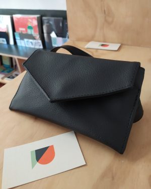 Bolso Bandolera Negro-Cuero Vegano