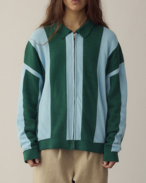 Jersey rayas con cremallera